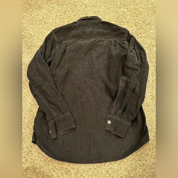 Harley Davidson corduroy button up shirt women’s medium long sleeve - Picture 3 of 3